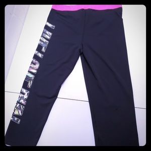 Black and Pink Live Love Dream Yoga Pants